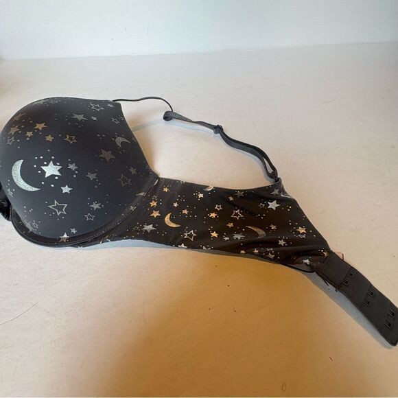 Victoria's Secret Perfect Shape Gray Bra with Star and Moon Pattern Size 34B - Picture 5 of 6